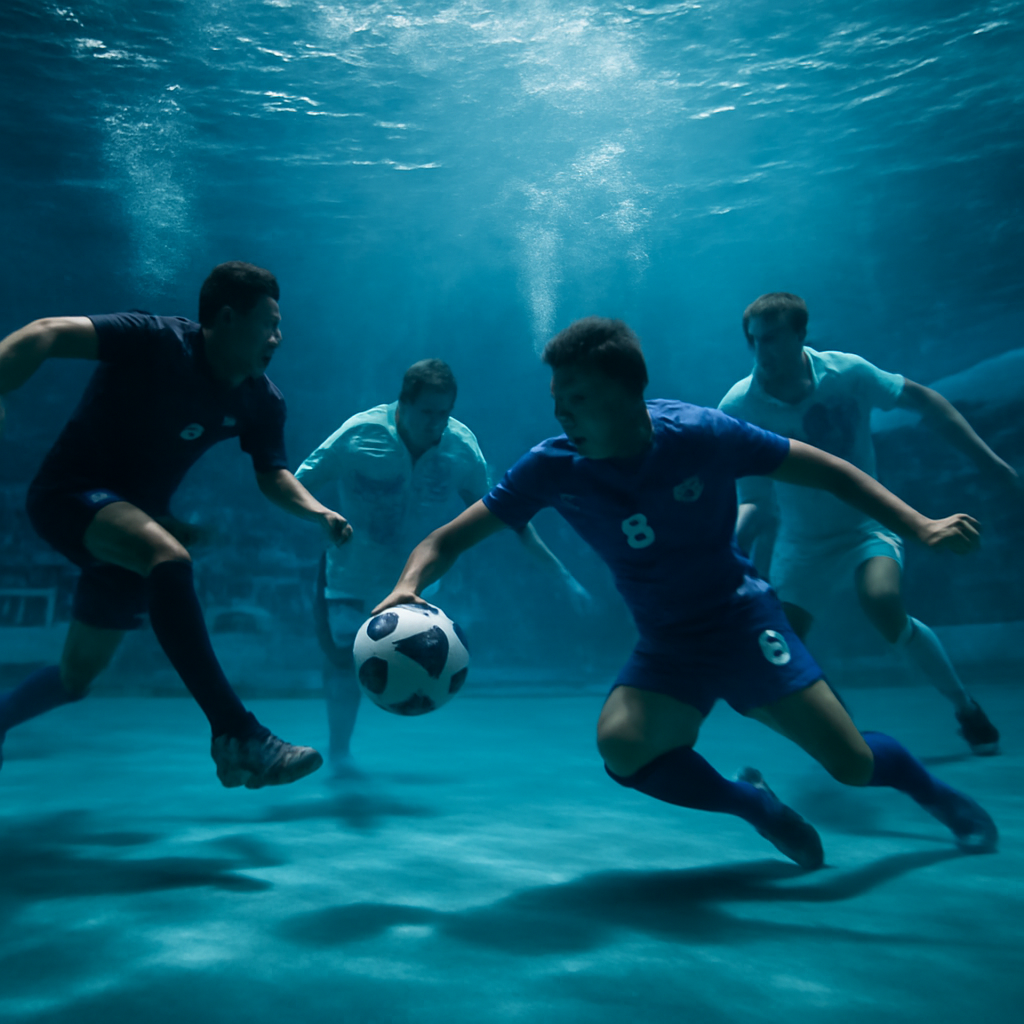 Underwater Football Match